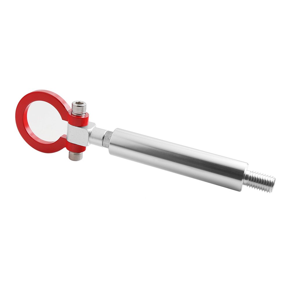 Car Trailer Hook Rear Tow Towing Hook for Universal Car Auto Trailer Ring Red Alloy Wiredrawing Anodizing
