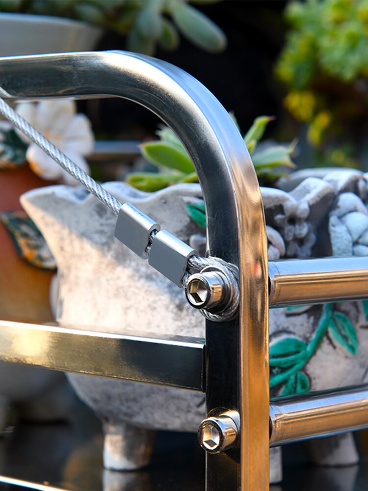 Rvs Bloem Plank Rack Balkon Reling Bloempot Hanger Opknoping Succulent Bloem Vensterbank Outdoor Ingebouwde