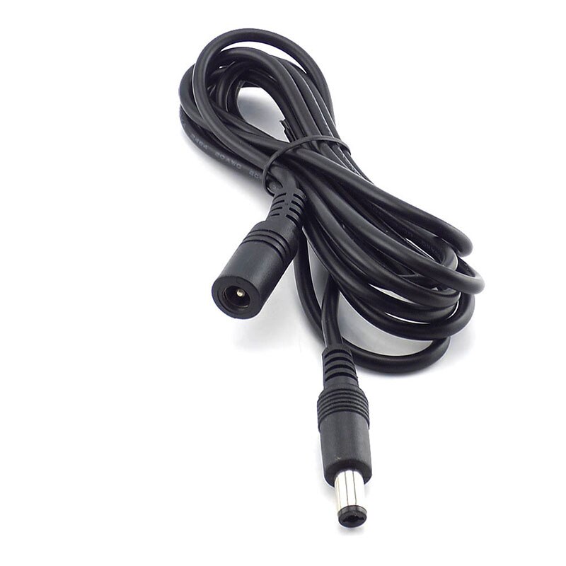 0.5M-10M 12V DC Power Cable Female to Male Plug Extension Cord Adapter 12V Power Cords 5.5x2.1mm For LED strip light Camera: 2m