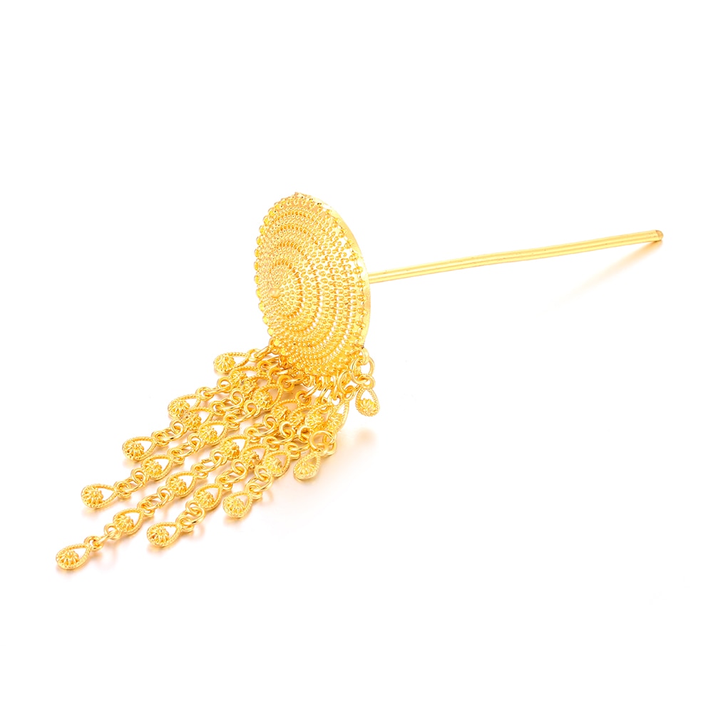 Ethlyn Southeast Asian Women jewelry , Thai style Gold Color Hair Stick ,Thailand Daily Use Wear Accessories