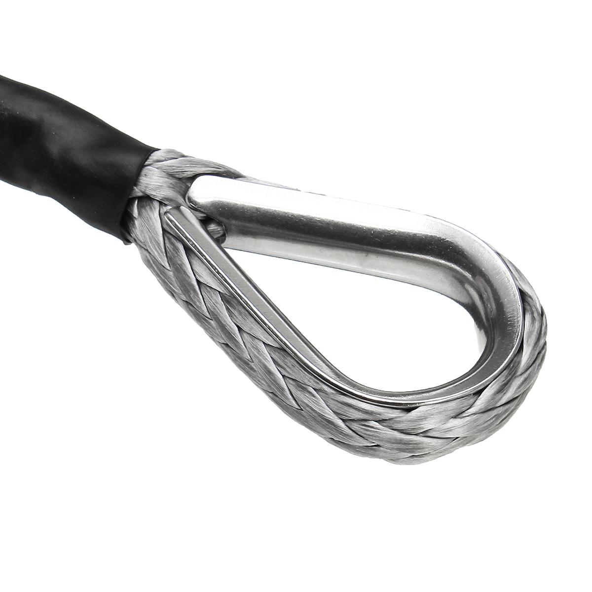 5mm x 15m 7000LBs Grau Nylon Seil Synthetische Winde Abschleppen Kabel mit Mantel fo SUV aus Straße Seilwinde seil Synthetische Seil