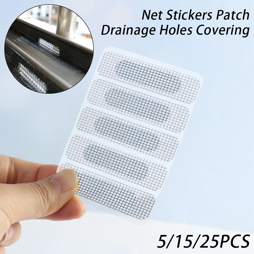 Self-adhesive Fix Net Window Gauze Anti-insect Fly Bug Screen Window Repair Mesh Subsidies Drainage Holes Covering Net Sticker