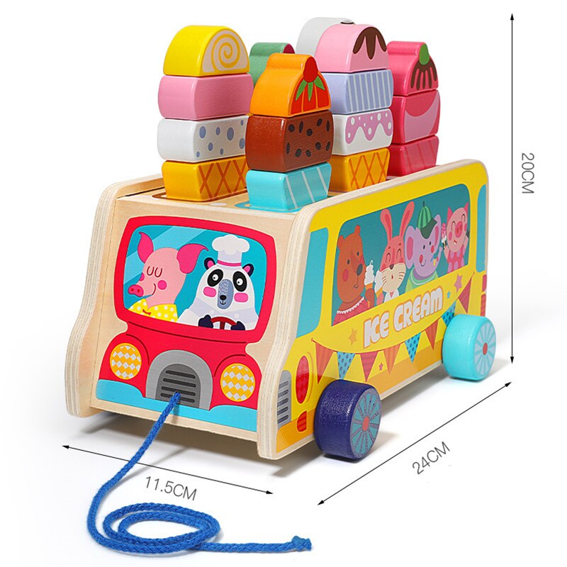 Kinderen Houten Puzzel Speelgoed Whac-A-mole Speelgoed Multifunctionele Beat Dia Vroeg Leren Educatief Zintuiglijke Baby Kinderen speelgoed: 4
