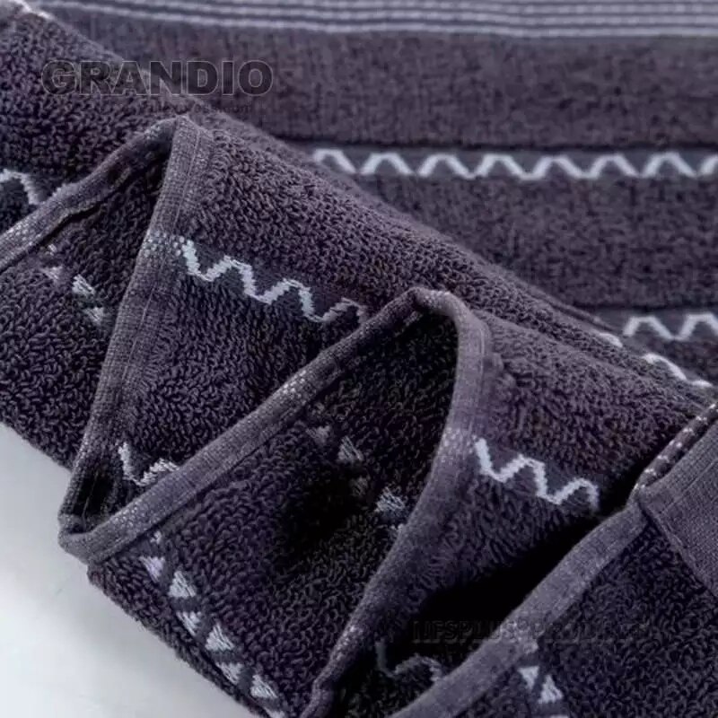 100%  bomulls håndkle sett bad geometrisk mønster badehåndkle for voksne ansikt håndklær frotté vaskeklut reise sport håndkle