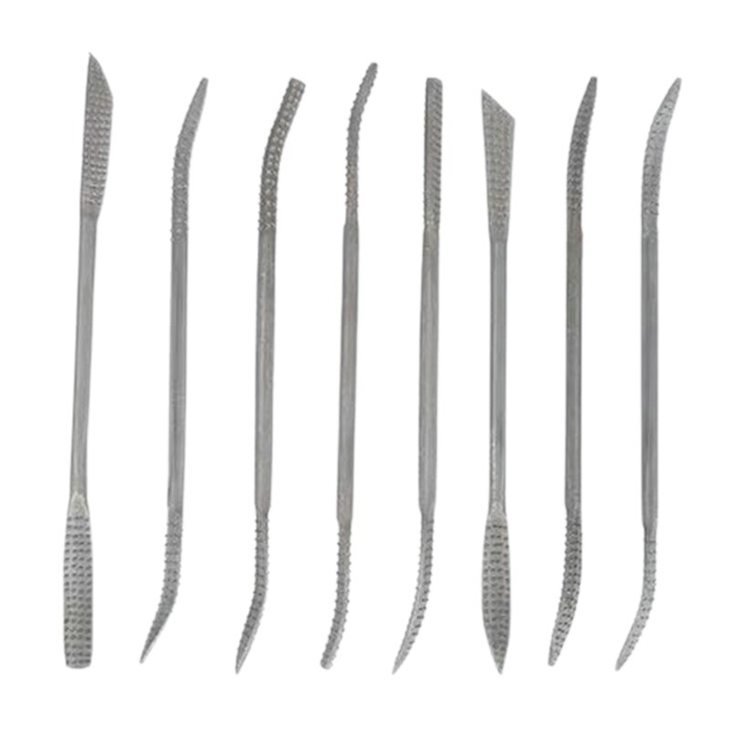 Metal Glass Wood Carving Craft Handy Files Tool Alloy Lapidary Bent Ceramic for Woodworking Carving Hand Tools Durable M4YD