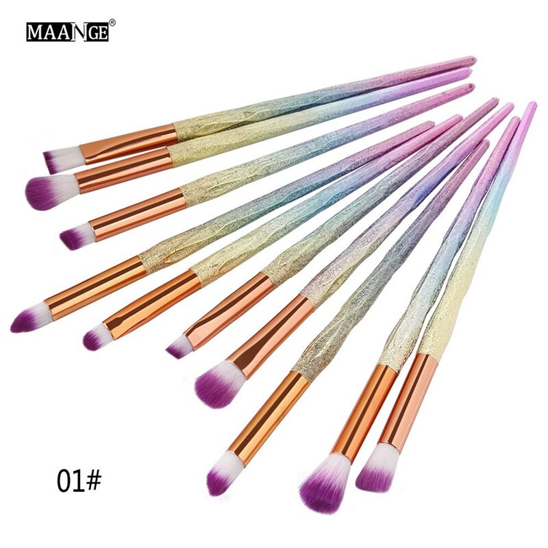 Rose Gold/Diamond 10 pcs/Set Unicorn Makeup Brushes Women Beauty Makeup Cosmetic Tools For women Beauty Make up: 10Pcs 01