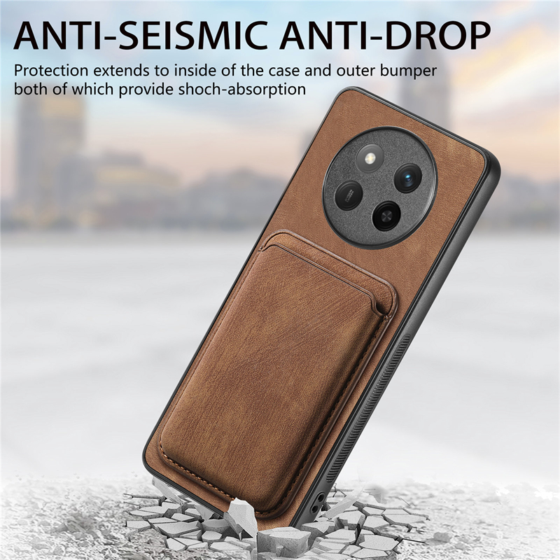 Para Honor Magic7 Lite 5G Funda de cuero de lujo Funda tipo billetera magnética para Honor Magic 7 Lite Funda con ranura para tarjetero desmontable