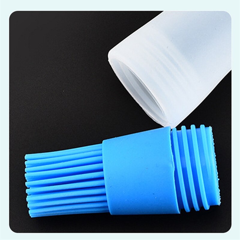 Botella de aceite con cepillo, cepillo portátil de silicona para barbacoa, botella con brocha aplicadora de aceite con tapa, dispensador de aceite de cocina, accesorios para barbacoa