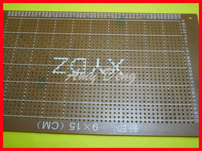 10pcs/lot Universal hole board test board 9*15CM breadboard universal plate tunnel plate mesh plate