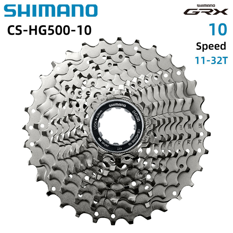 Shimano DEORE HYPERGLIDE CS-HG500 Cassette de carretera de 10 velocidades 12-28T 11-25T/32T/34T CS-HG50-10 11-36T piñón de Cassette MTB rueda libre: Rojo