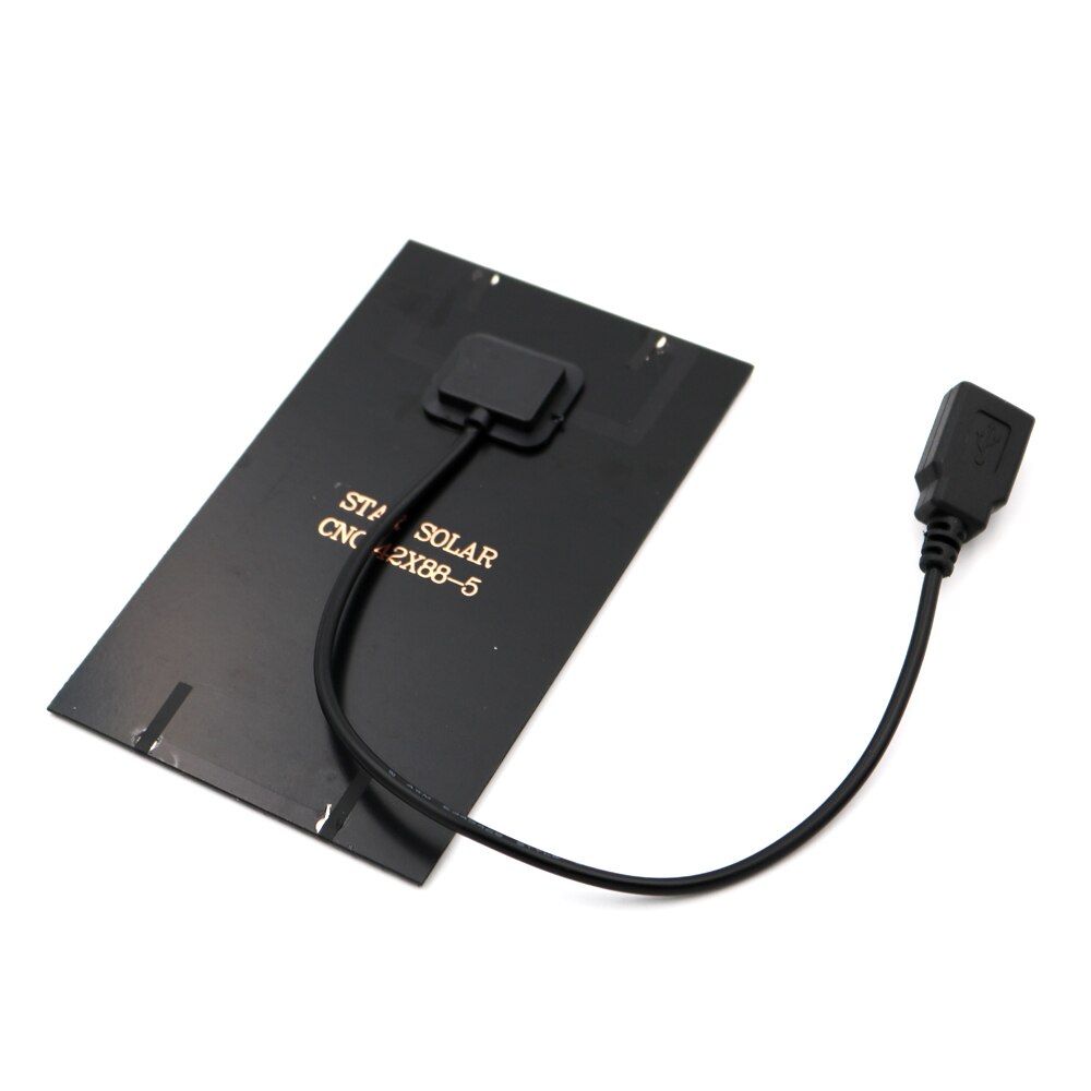 Solcellepanel 2/2.5/4.5w 5v usb utgang  dc 5.5*2.1 solcelle batterilader spenningsregulator mobiltelefon strømbank