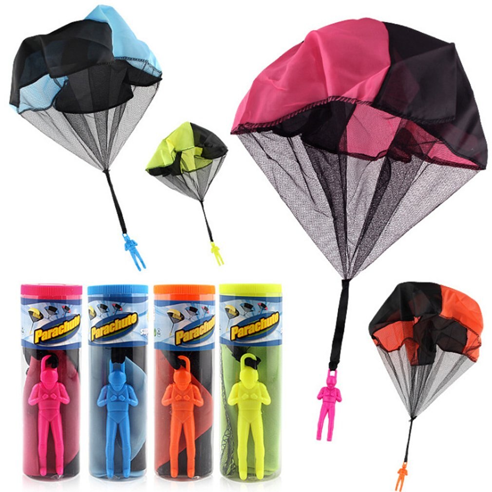 Creatieve Casual Soldier Hand Gooien Parachute Kinderen Educatief Speelgoed Outdoor Grote Hoogte Parachut Sport Parachute Spel