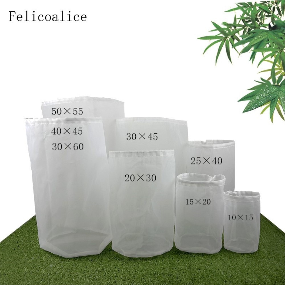 Sac filtre en Nylon pour bière | De alimentaire, thé, lait café jus de vin, Mash, Nylon, seau filtrant pour brassage de bière à domicile 1 pièce