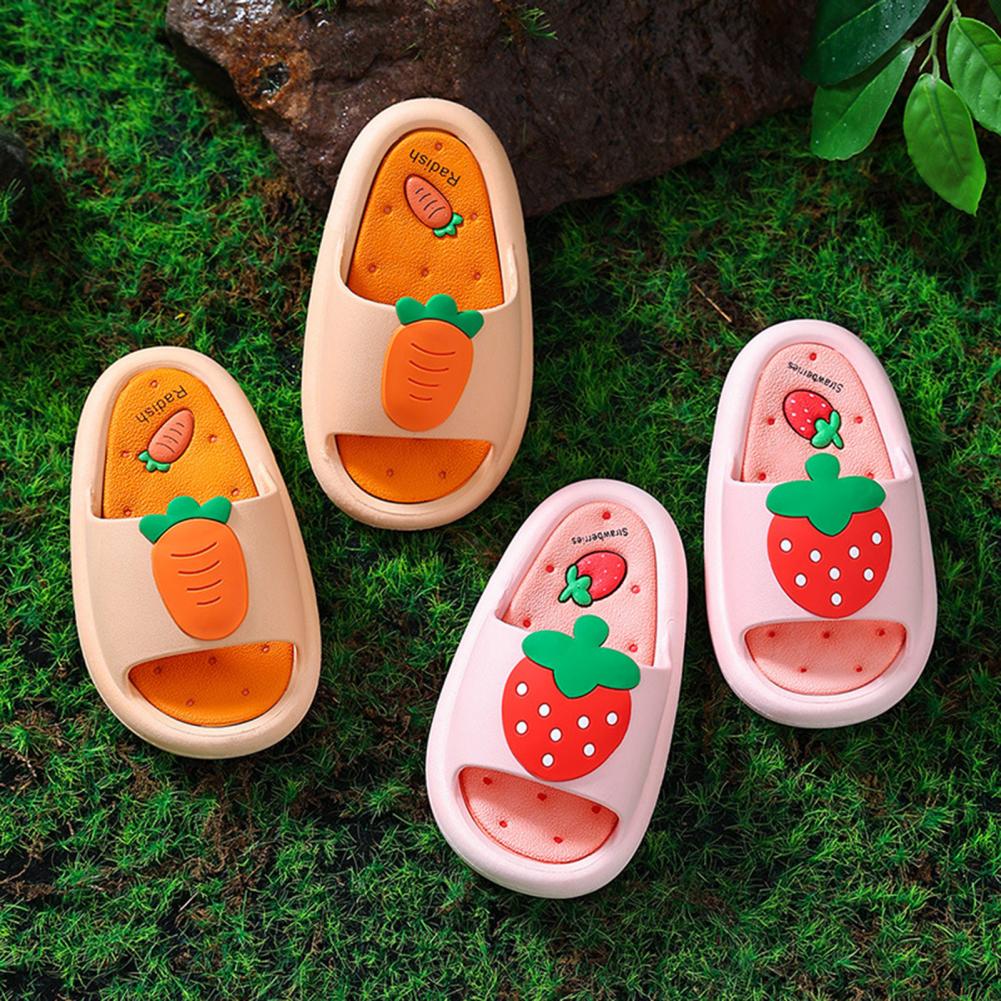 Zapatillas de verano con absorción de impacto para niños, sandalias de baño, 1 par