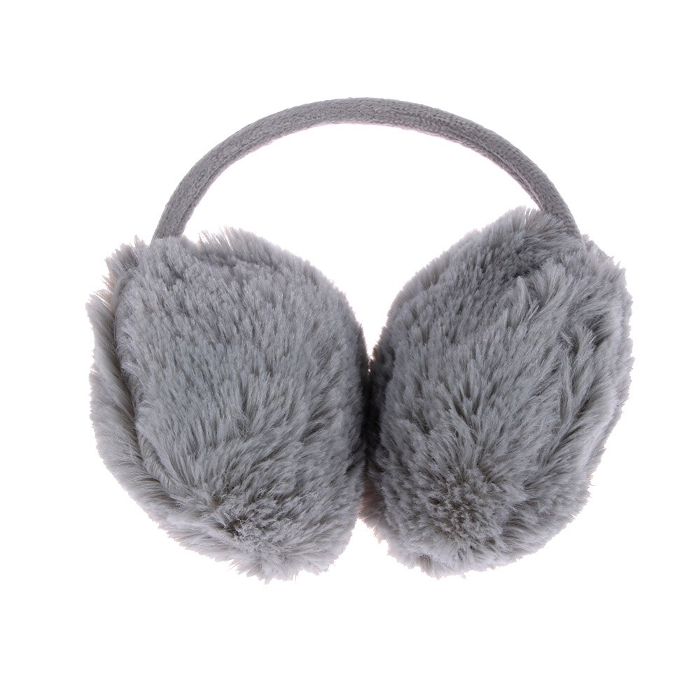 Farverige ørebeskyttere til kvinder vinter ørepropper varm pels ørevarmer ørebetræk ensfarvet sød blød plys ørevarmer