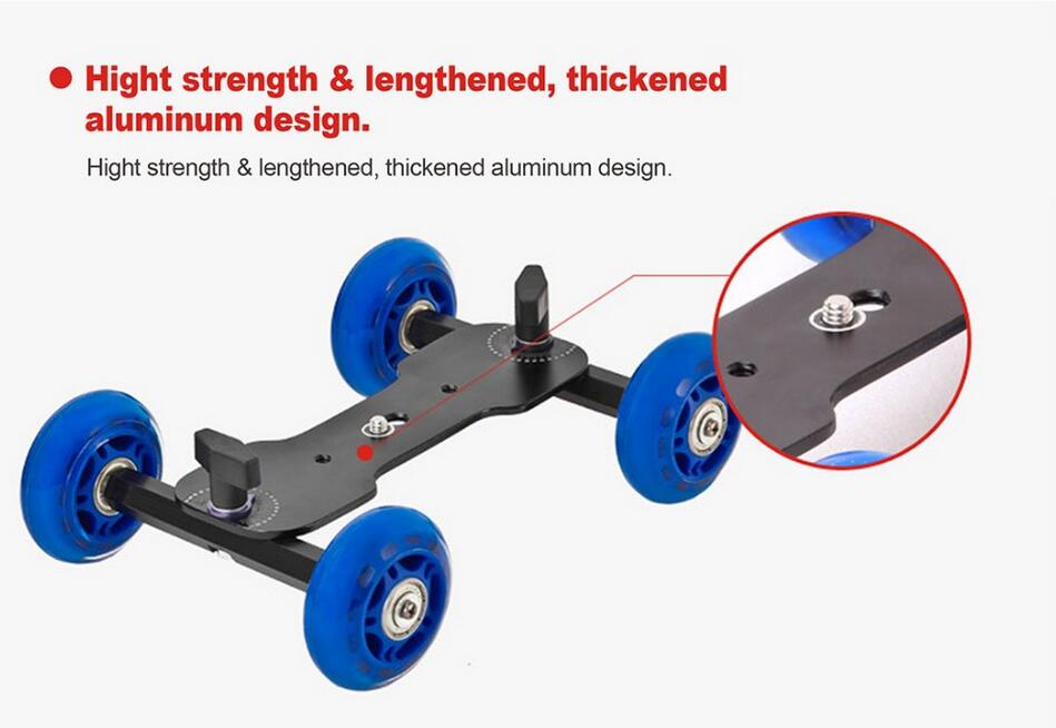 flexible de cuatro ruedas dolly con alta resistencia flip lock monopod fotografía