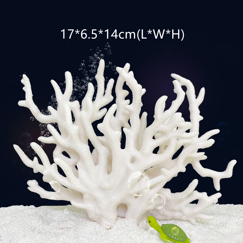 Aquarium Decoratie Aquarium Koraal Simulatie Kunstmatige Nep Koraal Aquarium Planten Landschap Decoratie Aquarium Decor: Bruin