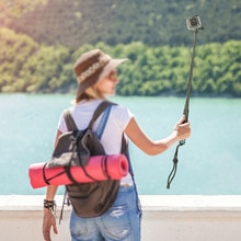 Rubber Monopod Verstelbare Selfie Stok Wandelen Voor Dji Osmo Sport Camera Sets