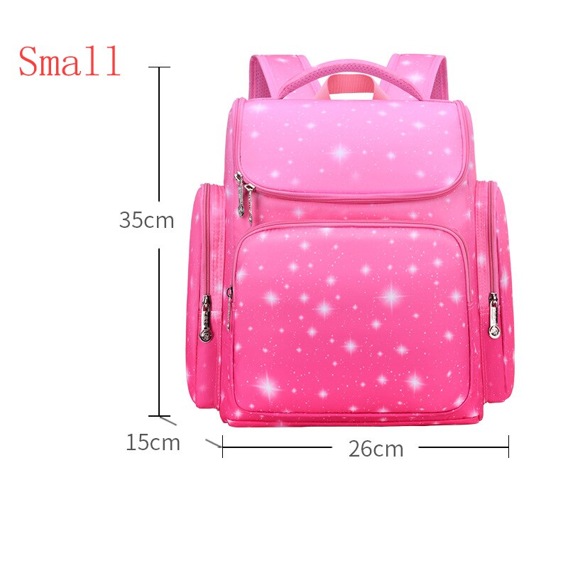 Schooltassen Voor Meisjes Rugzakken School Sweet Mooie Boek Tas Waterdichte Rugzak Meisje Prinses Mochila Infantil Grade 1-5: small rose