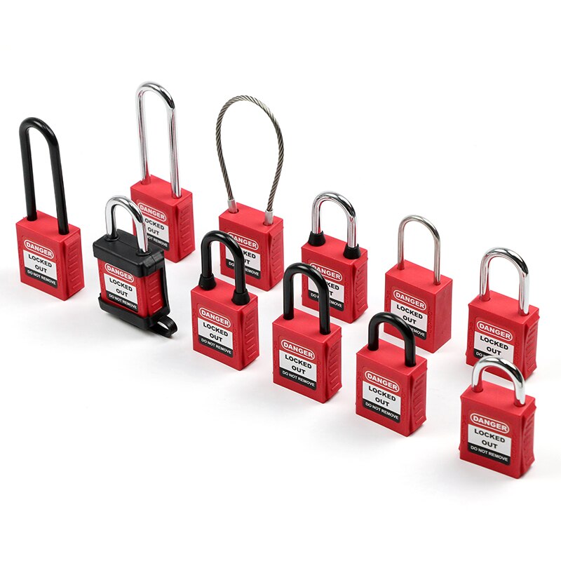 Lockey Techniek Security Stalen Beugel Veiligheid Lockout Hangslot met sleutel Energie Isolatie Slot Behouden Loto Tagout