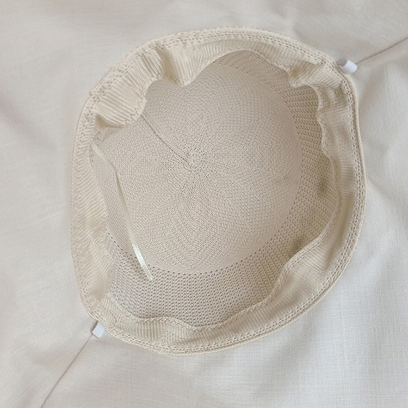 Women Summer Foldable Sun Hat Beach Solid Color Net Mesh Large Wide Brim Anti-UV Hat Female Lady Cloth Sunscreen Breathable Cap