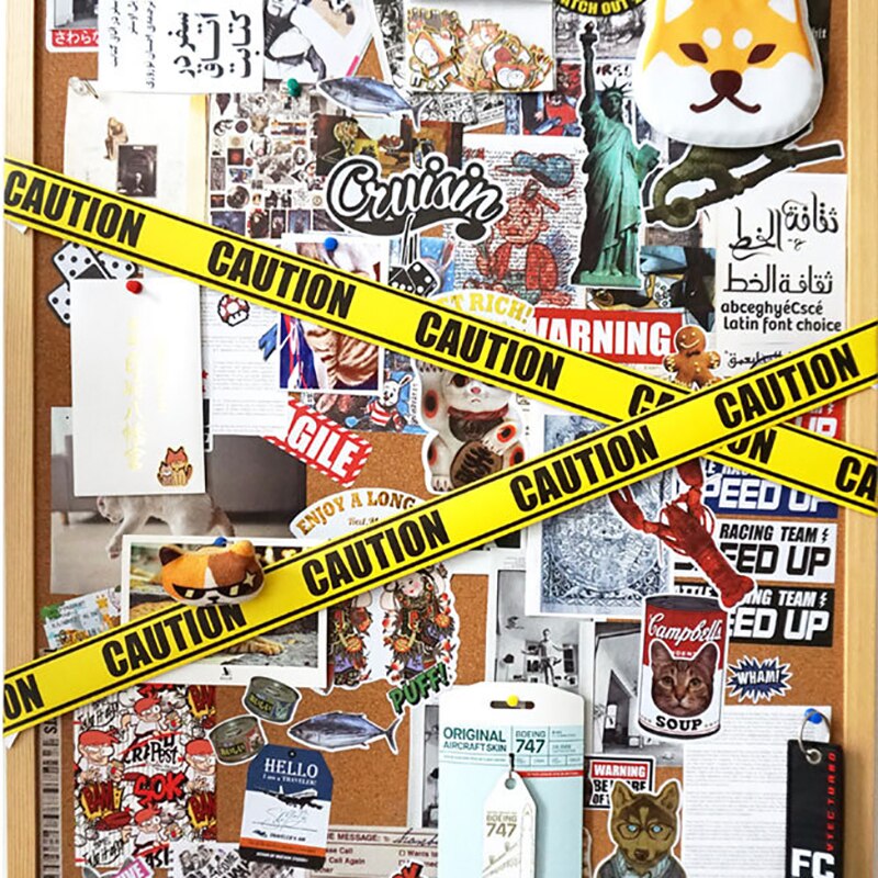 5m Caution Pay Attention To 5m Caution Pay AttentioTrunk Sticker Warning Line Warning Strip Sticker Dangerous Paste Carton Stick