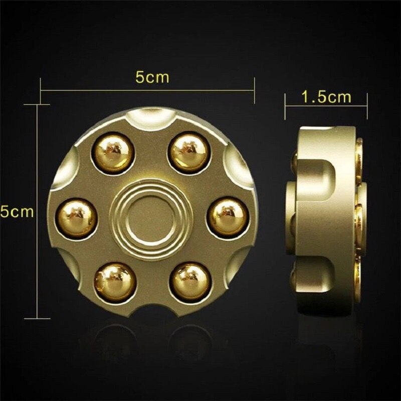 Relax Spinner Removable Bullet Revolver Fidget Spinner Metal Fingertip Gyro Metal Fidget Hand Spinner Stress Relief Toys