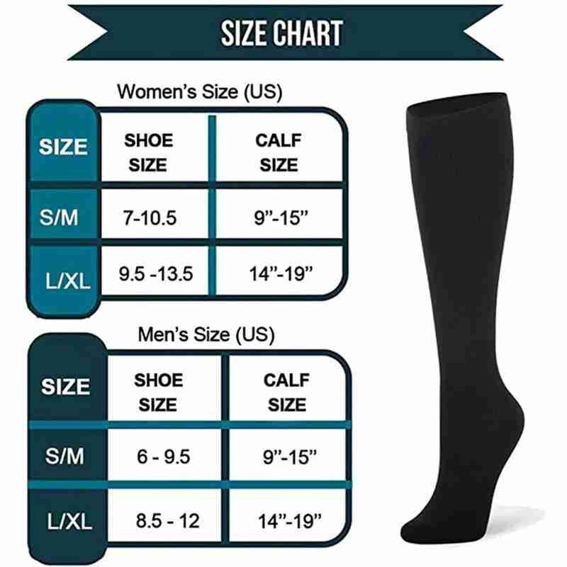Chaussettes à Compression pour soulager les varices, bas de Compression pour les genoux, unisexe, couleur, cuisses hautes, chaussettes longues en Nylon,