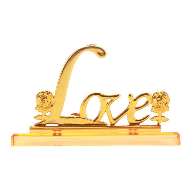 de San Valentín 24K laminada en papel aluminio Rosa oro rosa dura para siempre amor decoración de boda amante Rosa en casa decoración flor: Love base