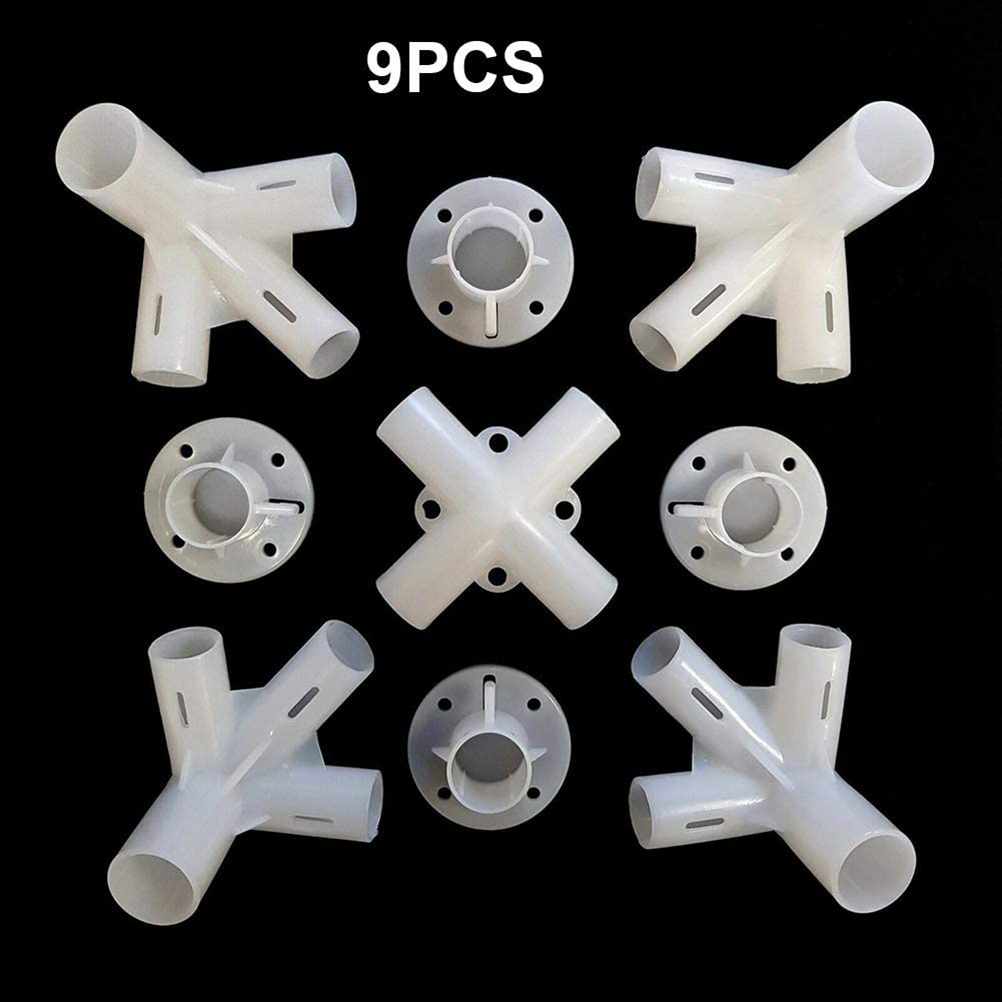 9pcs/set 3x3m Gazebo Awning Tent Feet Corner Center Connector Spare Parts