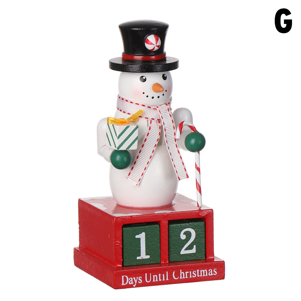 Christmas Wood Christmas Advent Calendars Christmas Decorations for Home Xmas Ornament: G