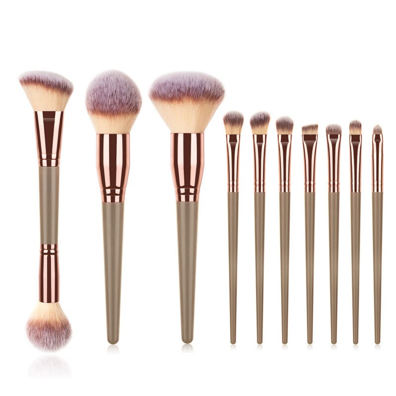 Brocha de maquillaje opcional para amigo de la piel, brocha para sombra de ojos, base, polvos correctores, brocha mixta para cara, ojo, labio, herramienta cosmética, 7/10/15 Uds.