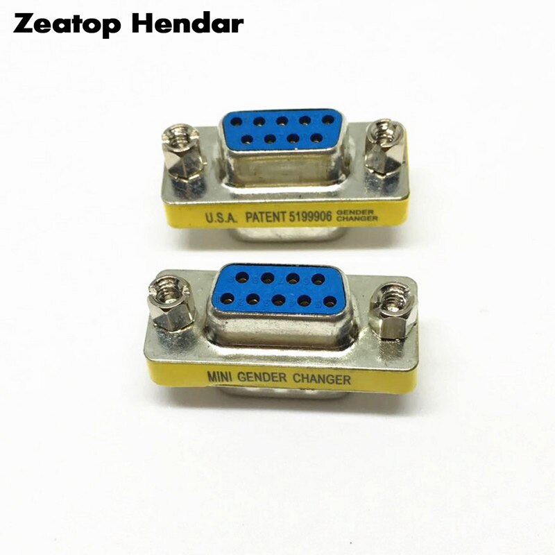 1Pcs RS-232 DB9 Male to Male / Female to Female / Male to Female Serial Mini Gender Changer Coupler Adapter DB 9Pin Connector