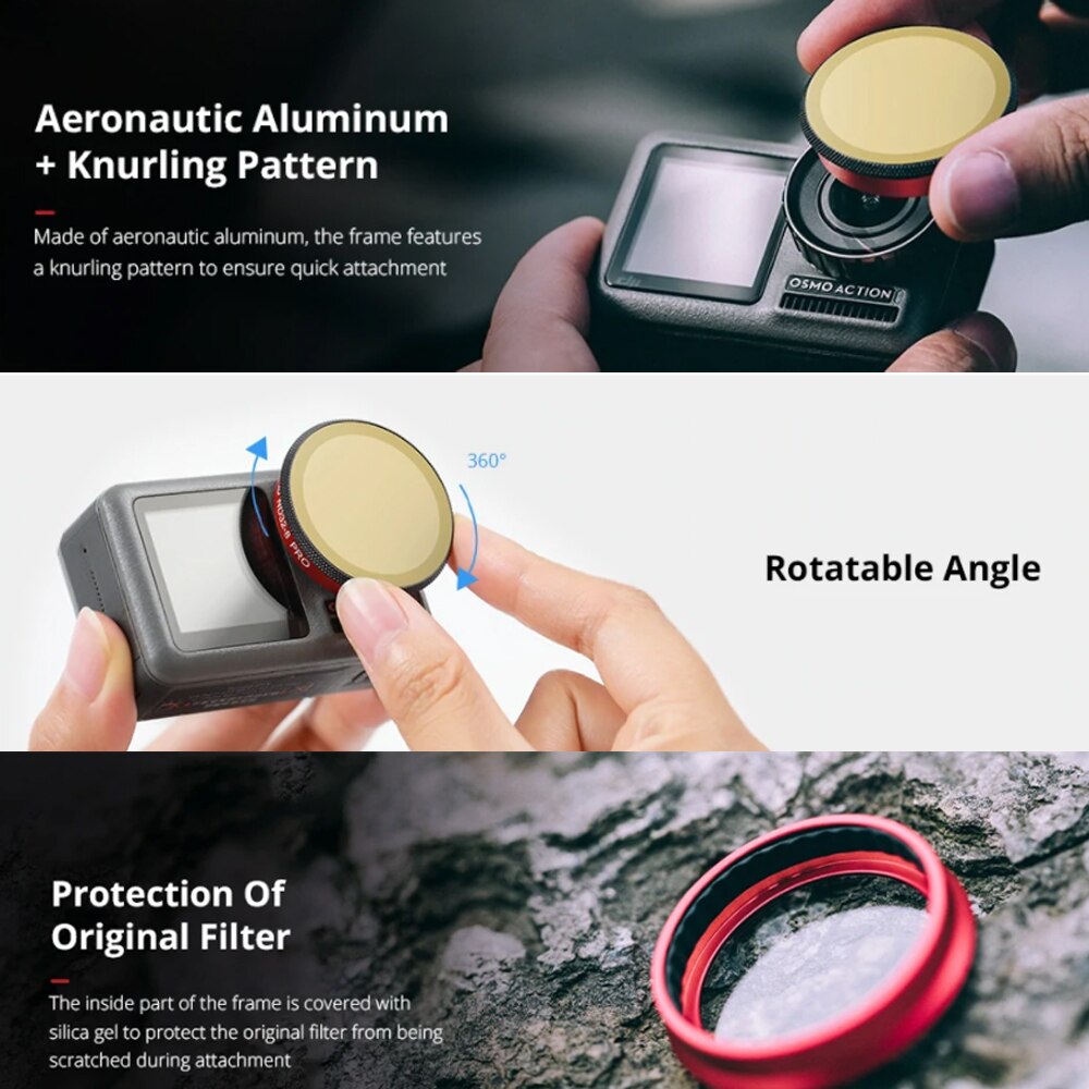 PGYTECH Osmo Action Lens Filter filtri CPL