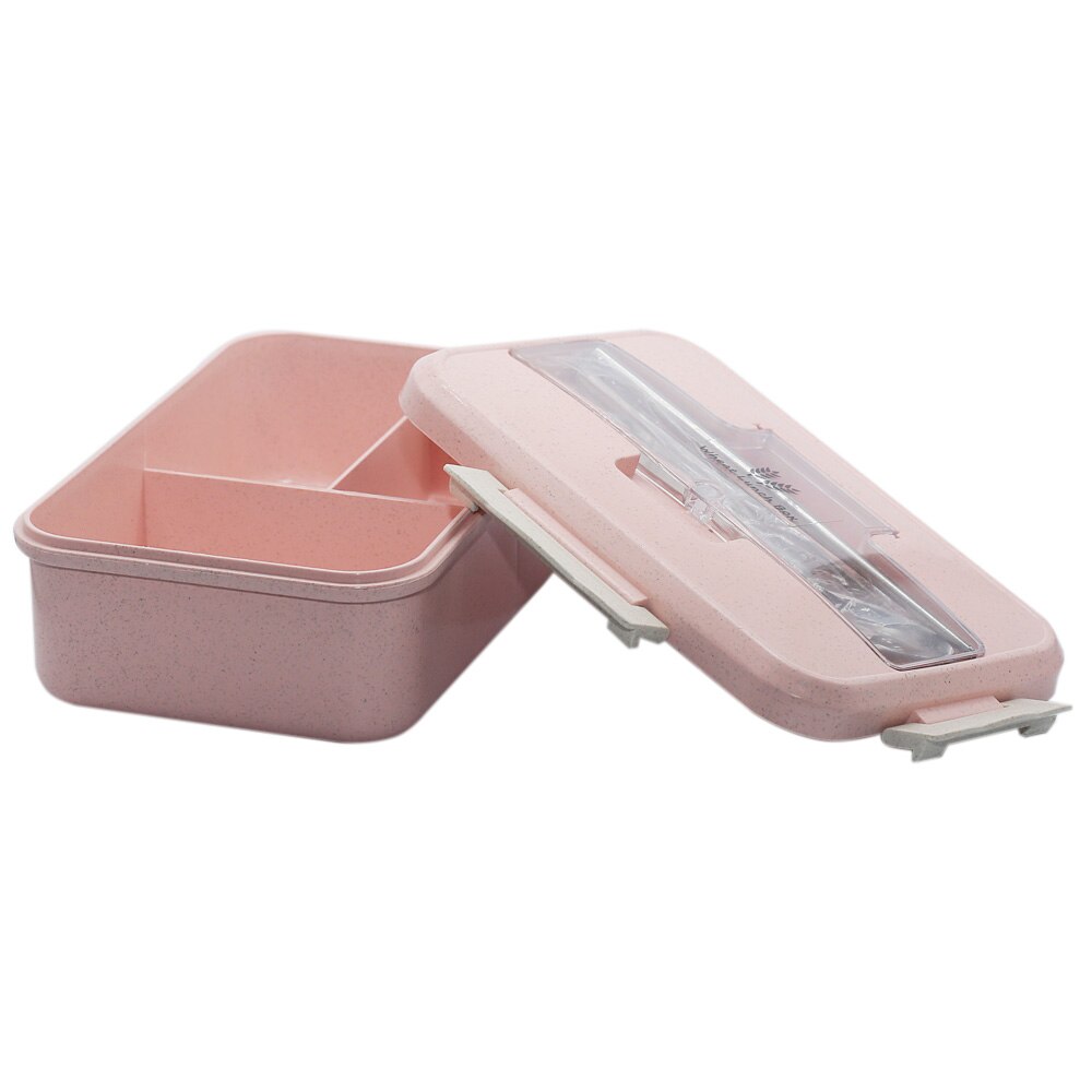 Portable Lunch Box Wheat Straw Dinnerware Food Storage Container Children Kids School Office Microwave Bento Box