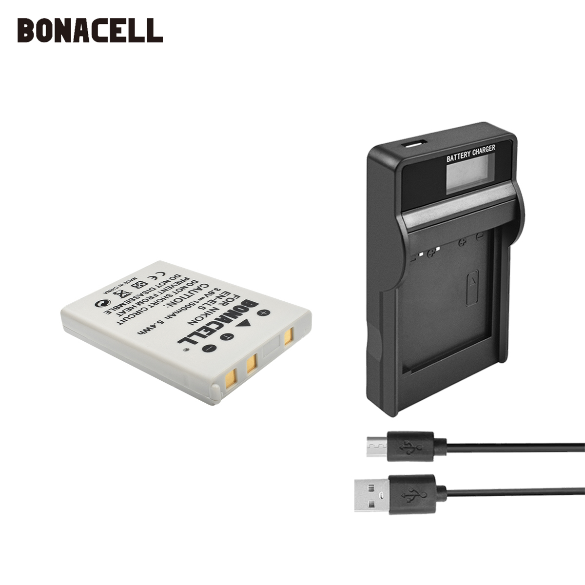 Bonacell 1500mAh EN-EL5 Digital Camera for Nikon Coolpix P4 P80 P90 P100 P500 P510 P520 P530 P5000 P5100 L50