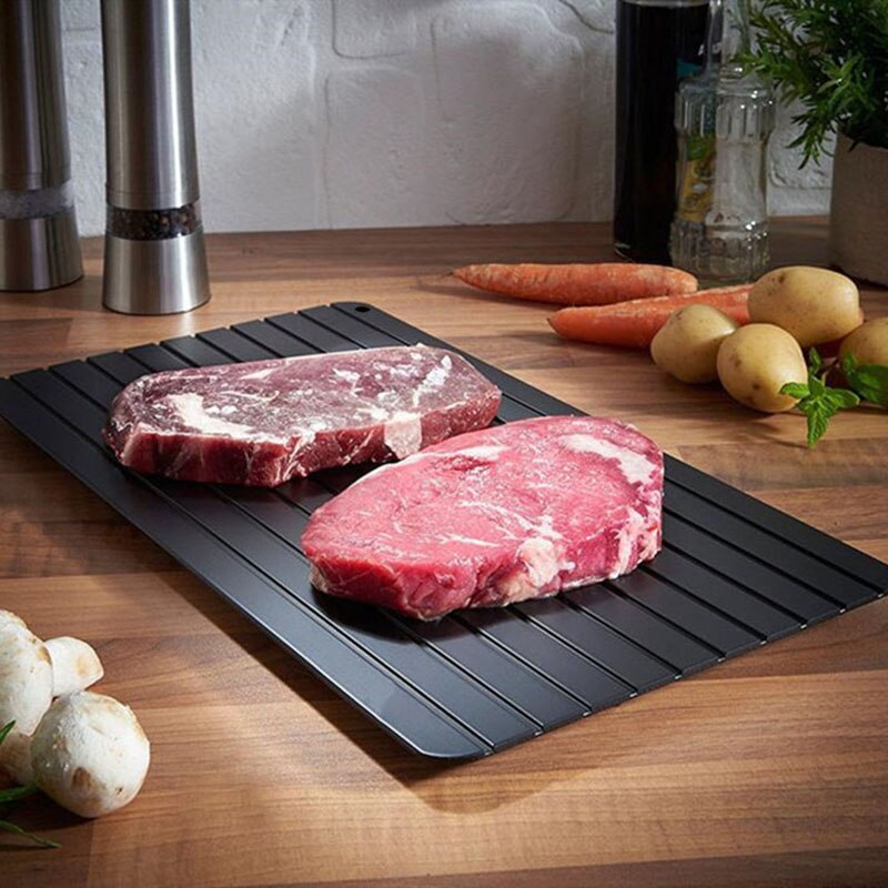 Kitchen Defrosting Trays Fast Defrost Tray Thaw Frozen Food Fresh Meat Steak Fish Quick Defrosting Plate Board cooking Gadgets