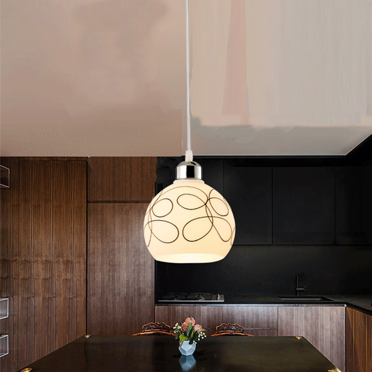 Lamp Covers Ceiling Lamp Decor Nordic Loft Industrial Pendant Light Retro Concise Glass Kitchen Hanging