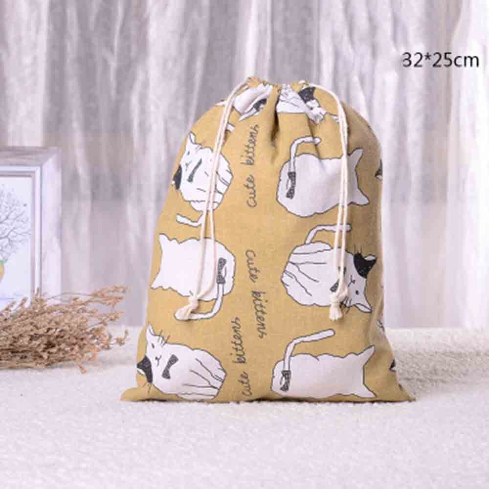 Handgemaakte Katoenen Linnen Opslag Pakket Tas Tasje Kleine Portemonnee Reizen Vrouwen Kleine Doek Bag Pouch: L4