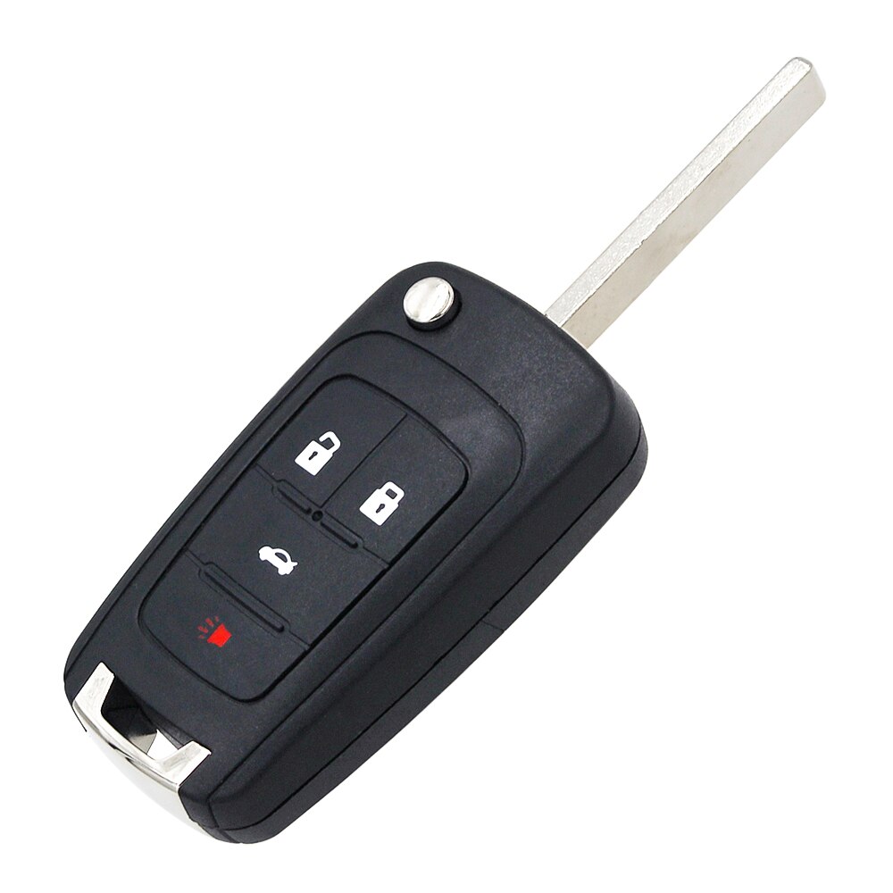 Remote Key Case Fob 4 Button Flip Folding Key Shell for CHEVROLET Cruze Aveo Camaro Equinox Malibu Spark Volt HU100