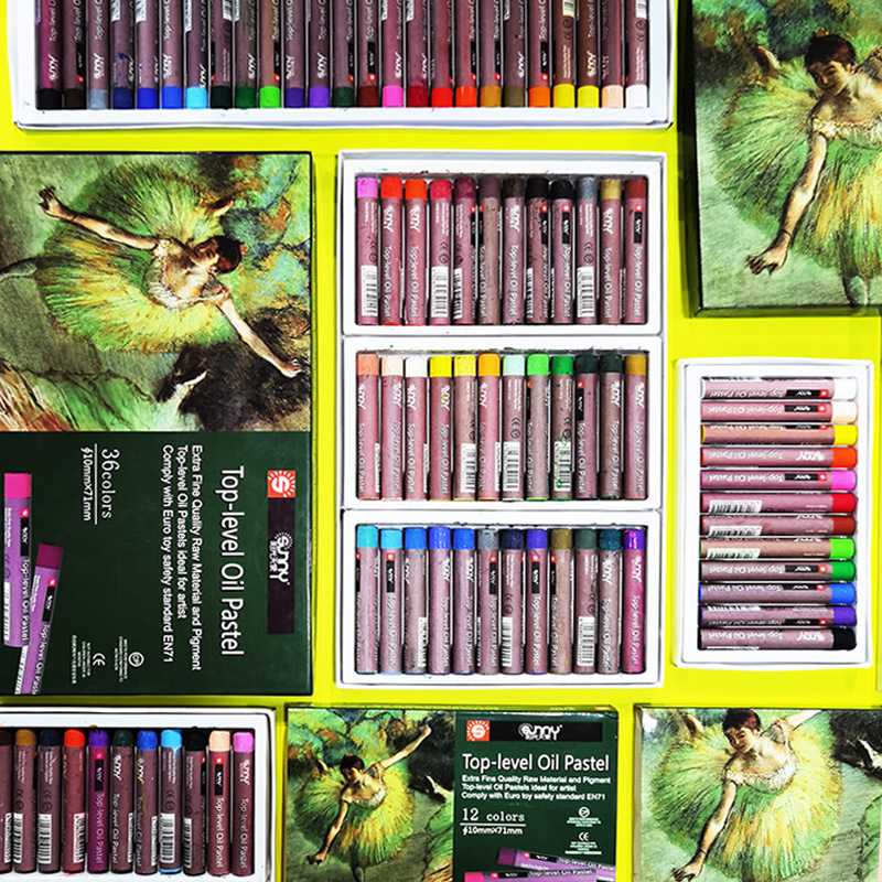 Color Oil Painting Stick Set 12/16/25/36/50 Colors Soft Oily Crayon Art Painting Safety Children Kids Crayon Stationery