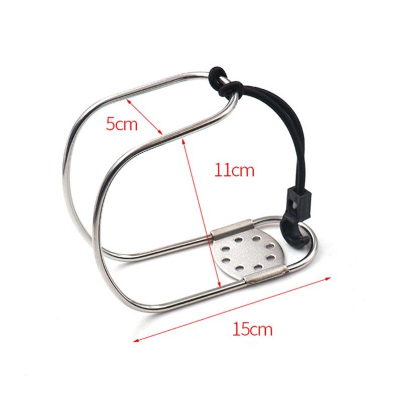 Marine Rvs Hoefijzer Reddingsboei Beugel Reddingsboeien Ring Houder 1XCF