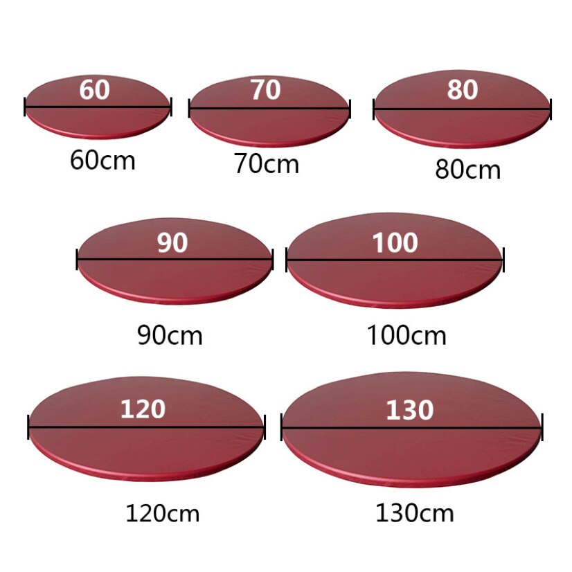 Ronde Tafel Cover Waterdichte Case Voor Eettafel Olie-Proof Elastische Tafelkleed Voorzien Bruiloft Decoratie Huis Hotel