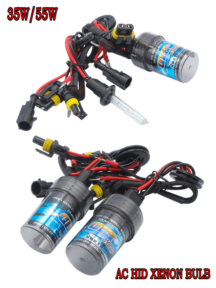 2 stücke versteckte Wechselstrom-Xenon birne 12v 35w 55w 3000k 4300k 6000k 8000k 10000k 12000k h1 Autos chein werfer Nebels chein werfer