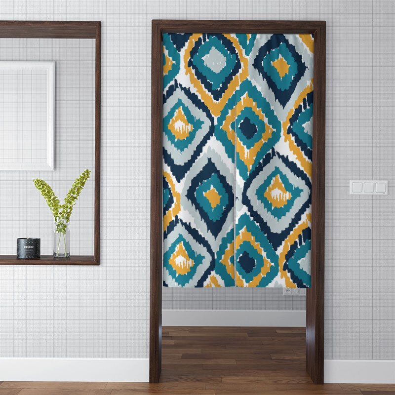 Exotische bohemian gordijn roman keuken dikke verduisterende wandtapijt moderne kleurrijke artistieke schaduw badkamer toilet deuropening stof: Stijl 06