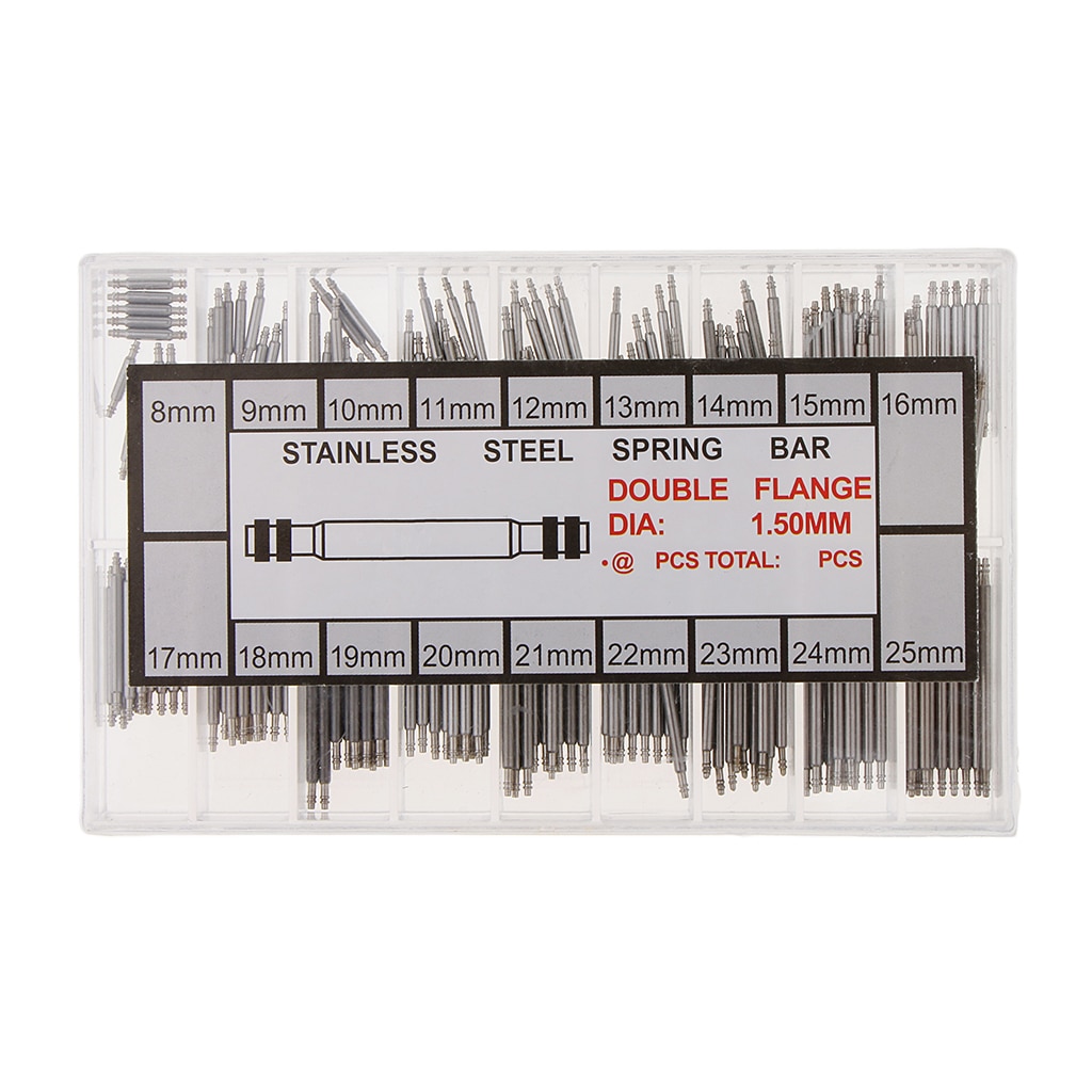 Stainless Steel Watch Band Spring Bar Strap Link Pins for Watchmaker Watch Repair Tools Parts Accessories