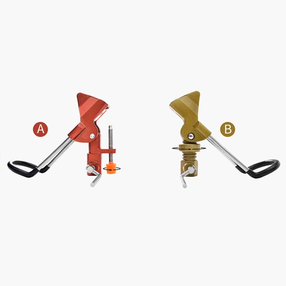 Titular da vara de pesca aço inoxidável vara de pesca equipamento de metal titular alça ajustável suporte vara de pesca acessórios