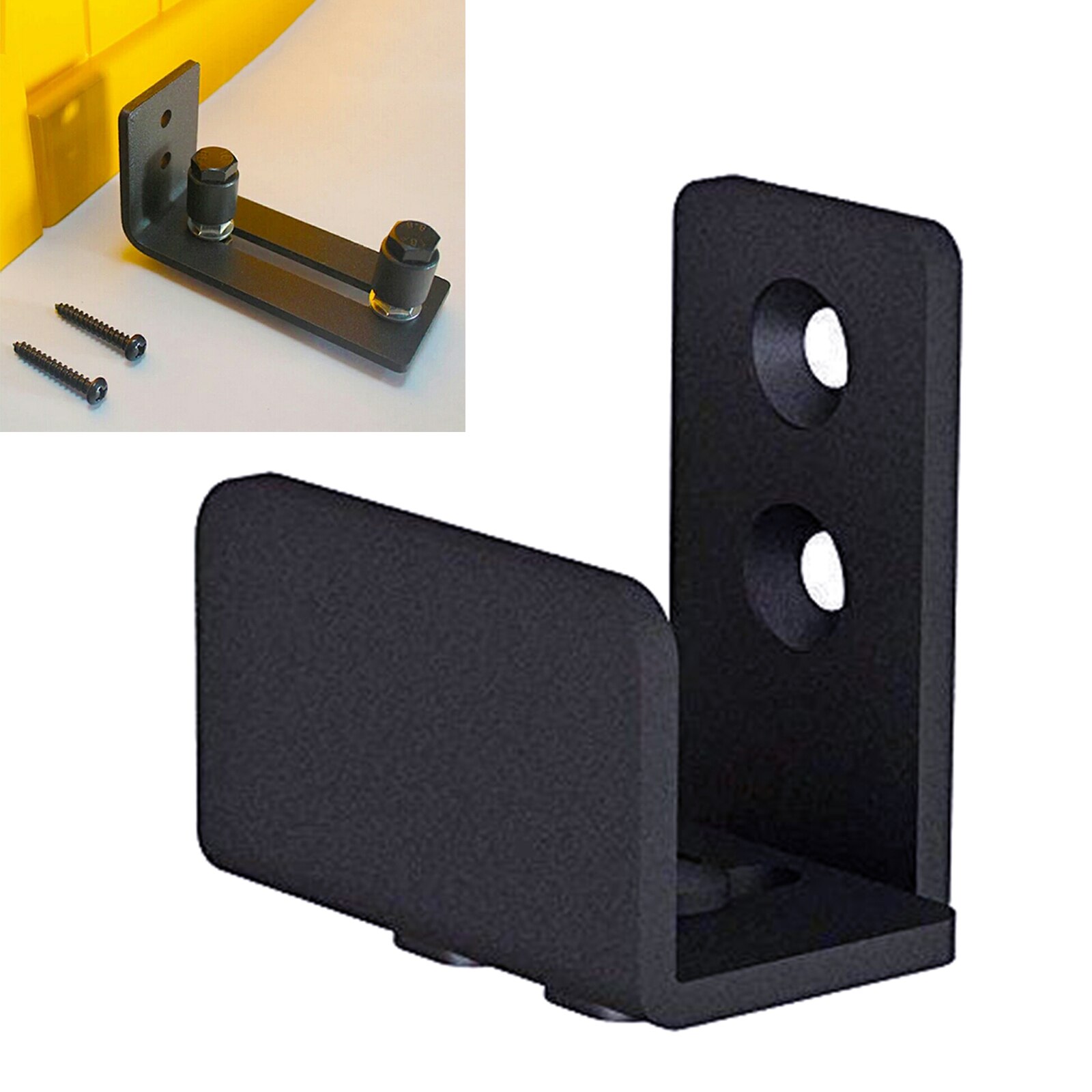 Sliding Barn Door Bottom Floor Guide U Shape Adjustable Wall Mount Door Hardware