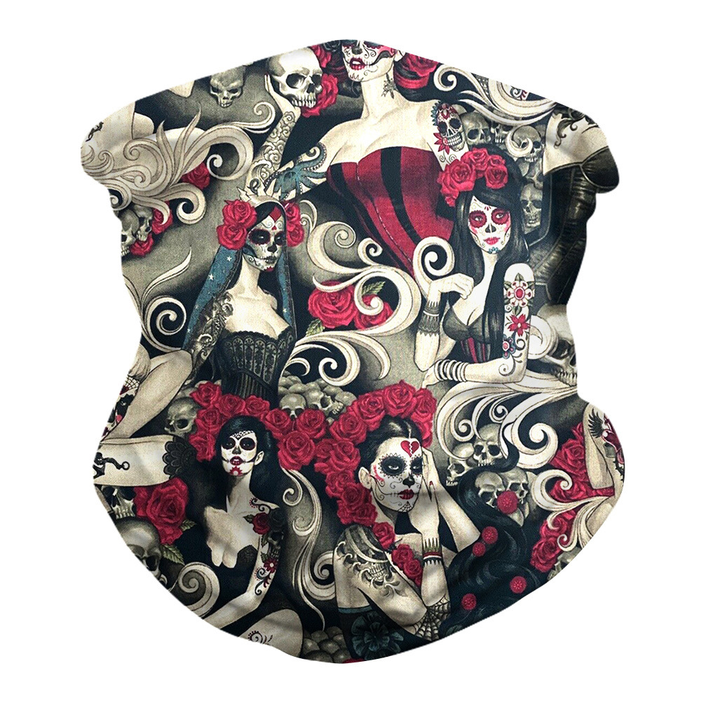 1pc färgglada unisex coola magiska ansikte bandana täckrör hals halsduk pannband utomhus huvudbonader sporttillbehör: 10