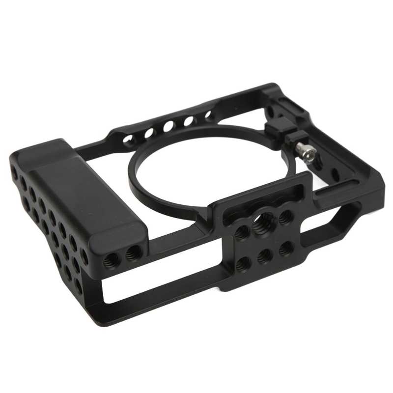 Aluminium Camera Cage Rig Beschermhoes Met 1/4in 3/8in Schroef Gaten Voor Sony RX100 M6 slr Camera Fotografie Accessoires